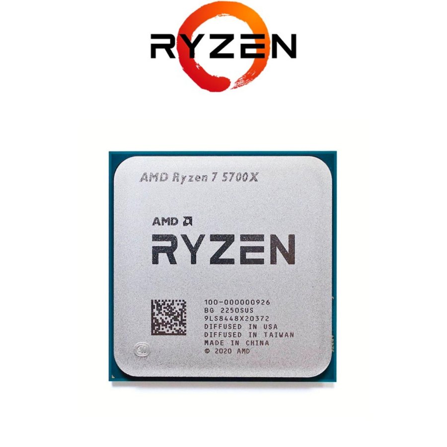 5700x Processador Ryzen 7 5700x 3.4ghz (4.6ghz Max) Novo (Sem Caixa Box ou Cooler)