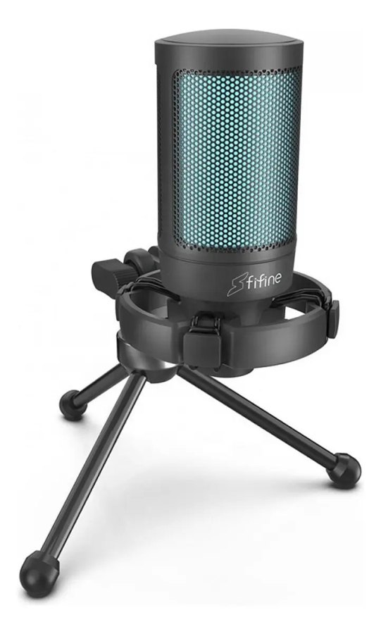 Microfone Fifine SuperFrame SFM2 USB RGB Black